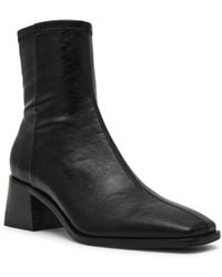 Steve Madden - Eralyn Block Heel Square Toe Sock Booties - Lyst
