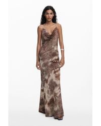 Desigual - Long Gradient Strap Dress - Lyst