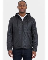 Michael Kors - Printed Logo Hooded Windbreaker Jacket - Lyst