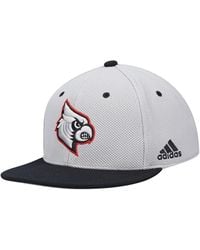 adidas Louisville Cardinals Campus Safari Hat in White for Men