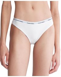 Calvin Klein - Modern Logo Low-rise Bikini Underwear Qd5044 - Lyst
