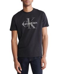 Calvin Klein - Short Sleeve Crewneck Logo Graphic T-shirt - Lyst