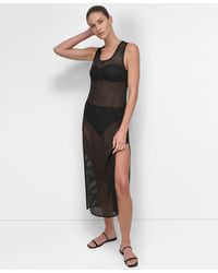 DKNY - Mesh Maxi Dress Swim Cover-up - Lyst