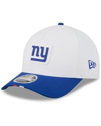 KTZ - White/royal New York Giants 2025 Nfl Training Camp A-frame 9forty Adjustable Hat - Lyst