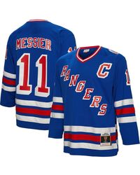 Mitchell & Ness - Mark Messier New York Rangers Big & Tall 2015 Captain Patch Line Player Jersey - Lyst