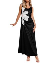 CUPSHE - Evening Layers Floral Maxi Beach Dress - Lyst