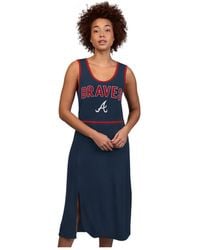 G-III 4Her by Carl Banks - Atlanta Braves Center Field Maxi Dress - Lyst