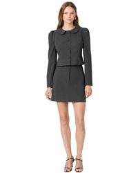 French Connection - Tavi Cropped Ruched-sleeve Jacket - Lyst