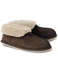 Celtic & Co. - Sheepskin Shearling Bootee Slippers - Lyst