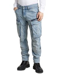 G-Star RAW - Tapered-fit Rovic Zip Moto Jeans - Lyst
