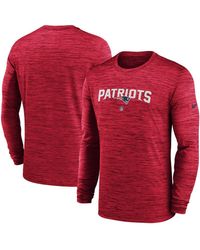 Nike - New England Patriots Sideline Team Velocity Performance Long Sleeve T-shirt - Lyst