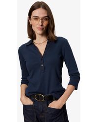 Sanctuary - Petite Cotton-blend Echo Button-front Top - Lyst