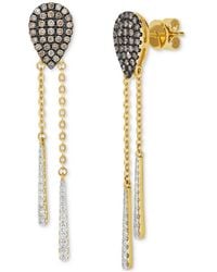 Le Vian Chocolate & Vanilla Diamond Earrings (.60 Ct. T.w. in White | Lyst