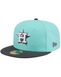 KTZ - Turquoise/charcoal Houston Astros Two-tone Color Pack 59fifty Fitted Hat - Lyst