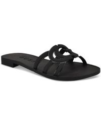 Guess - Elyho Logo Cutout Flat Jelly Sandals - Lyst