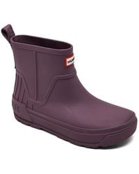 HUNTER - Wales Waterproof Rain Booties From Finish Line - Lyst