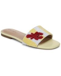 On 34th - Parvatii Square Toe Flat Sandals - Lyst