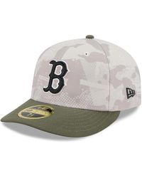 KTZ - Light Beige/olive Boston Red Sox 2025 Armed Forces Day Low Profile 59fifty Fitted Hat - Lyst