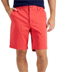 Size 42 Club Room Men's Regular-Fit 9" 4-Way Stretch Shorts Pink 