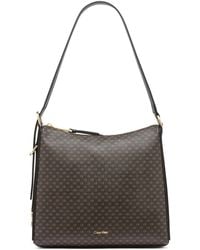 Calvin Klein - Mandy Mini Signature Top Zipper Shoulder Bag - Lyst