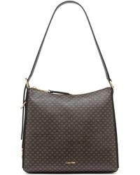 Calvin Klein - Mandy Mini Signature Top Zipper Shoulder Bag - Lyst