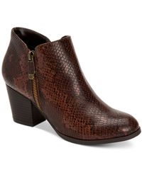 snakeskin booties macys