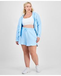 ID Ideology - Plus Size Solid-color Knit Pull-on Shorts - Lyst