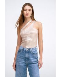MARCELLA - Siren Metallic Top - Lyst