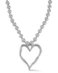 Rachel Zoe - Gold Plated Large Open Heart Necklace - Lyst
