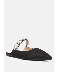 Rag & Co - Geode Pearl Embellished Slip On Mules - Lyst