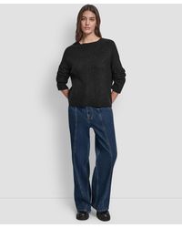 DKNY - Crewneck Long-sleeve Sweater - Lyst
