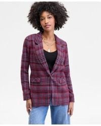 On 34th - Plaid Single Button Blazer Xxs 3x Macys Exclusive - Lyst