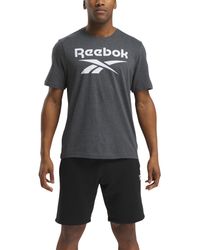 Reebok - Identity Stacked Logo T-shirt - Lyst
