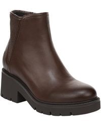 Naturalizer - Janet Round Toe Zipper Booties - Lyst