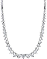Badgley Mischka - Lab Grown Diamond Graduated 16-1/2" Collar Necklace (15 Ct. T.w. - Lyst