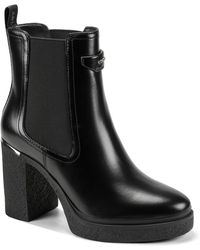 DKNY - Tisdel Platform Block Heel Booties - Lyst