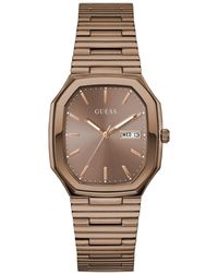 Guess - Coffee Analog Watch - Lyst
