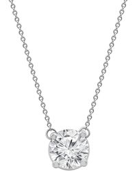 Badgley Mischka - Certified Lab Grown Diamond Solitaire Pendant 18" Necklace (2-1/4 Ct. T.w. - Lyst