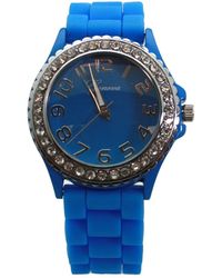 Olivia Pratt - Every Day Silicone And Rhinestones Colorful Watch - Lyst