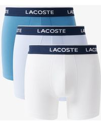 Lacoste - 3-pack. Regular-fit Logo Waistband 5" Boxer Briefs - Lyst