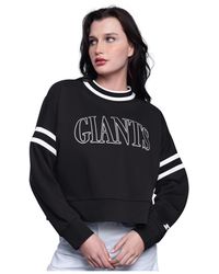 Starter - San Francisco Giants Power Play Cropped Pullover Sweatshirt - Lyst