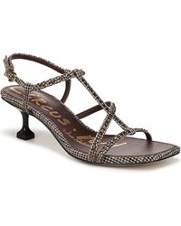 Circus by Sam Edelman - Jaida Glitz Strappy Kitten Dress Sandals - Lyst