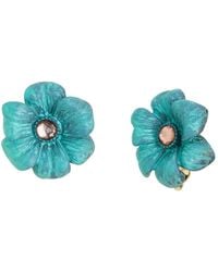Robert Lee Morris - Faux Stone Patina Flora Clip-on Earrings - Lyst