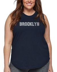 LA Pop Art - Plus Size Brooklyn Neighborhoods Word Art Tank Top - Lyst