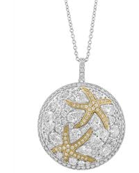 Effy - Effy Lab Grown Diamond Mixed-cut Starfish 18" Pendant Necklace (3-1/2 Ct. T.w. - Lyst