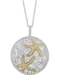Effy - Effy Lab Grown Diamond Mixed-cut Starfish 18" Pendant Necklace (3-1/2 Ct. T.w. - Lyst