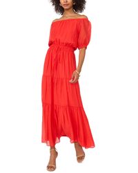 Vince Camuto - Off The Shoulder Tiered Maxi Dress - Lyst