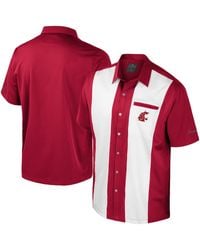 Colosseum Athletics - Washington State Cougars Strike Bowling Button-up Shirt - Lyst