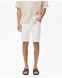 Mango - Slim-fit Denim Bermuda Shorts - Lyst