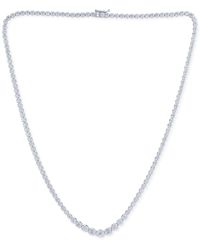 Macy's - Diamond Graduated All-around 18" Tennis Necklace (5 Ct. T.w. - Lyst